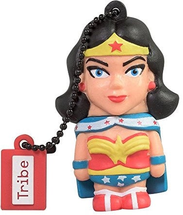 Tribe - Chiavetta USB 8 GB Wonder Woman - Memoria Flash Drive 2.0, Personaggio Originale DC Comics, Pennetta USB Compatibile con Windows, Linux e Mac