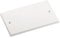 White Double Two Gang Blank Cover Socket Blanking Plate
