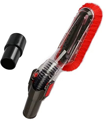 GIBTOOL Flexible Soft Vacuum Accessories and Attachments Dusting Brush 35mm-32mm Adapter Perfect for Cleaning Furniture & Ceiling Vacuum Cleaner Attachments for 1-1/4'' or 1-3/8'' Standard Hose