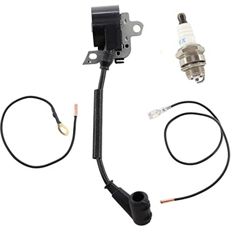 HURI Zündmodul Zündspule + L7T Zündkerze passend für Stihl 026 MS 260 024 MS 240 Motorsäge