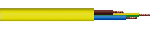Round 3 Core Arctic Grade Cable, Yellow