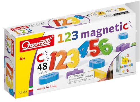 Quercetti 5463 Quercetti-5463 Refill Numbers-Magnetic Letters & Words