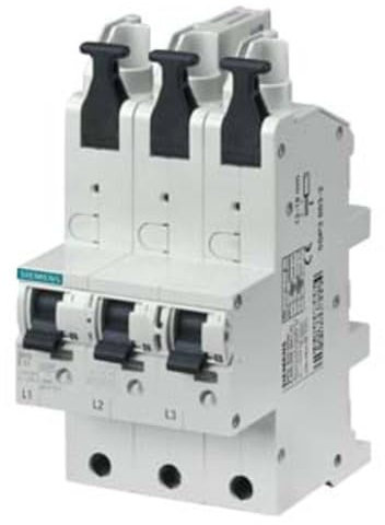 SIEMENS - 5SP38502 Hauptleitungsschutzschalter (SHU) 3x 1-polig E 50A 230/400V Montage auf 40mm-Sammelschienen
