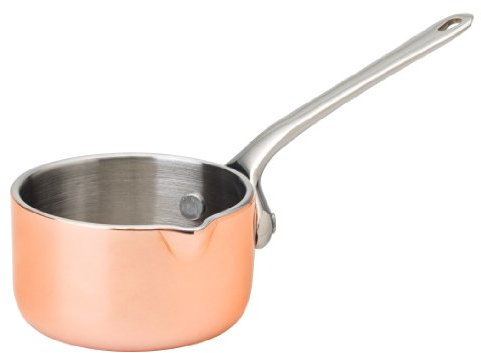 Utopia Copper Presentation, F91015-000000-B01006, Mini Copper Presentation Saucepan with lip 2.25 (5.5cm) 2oz (5.7cl) (Box of 6)