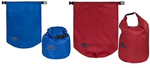 Trespass Euphoria, Assorted, 2x Dry Bag with Sealed Seams 15L / 10L, Multicolour