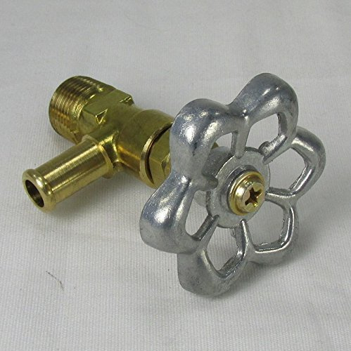 Rubinetto in ottone per moto ad alta flusso, valvola di arresto del gas, 3/8 filettatura NPT - 3/8 ID linea del carburante - Maniglia della valvola in zinco - Harley Chopper Bobber Cafe Racer
