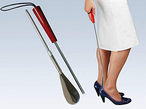 CHG 9853-00 Orthopädischer Schuhlöffel XXL 65 cm lang Silber