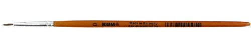 Kum Künstlerpinsel Feinhaar Aquarell Pinsel rund Größe 0