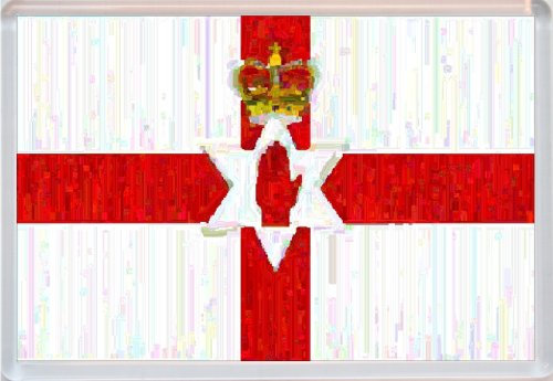 Northern Ireland - 'Rustic Style Print' National Country Flag - Jumbo Fridge Magnet