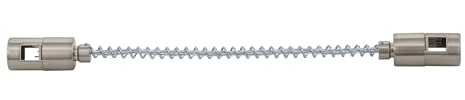 EGLO Zubehör Verbindsungsset Vilanova Schienenverbinder | für 2 Schienen der Serie Vilanova, Material: Stahl, Farbe: Nickel-matt
