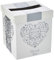 Neviti Vintage Romance Briefkasten, Papier, Silber, 21 x 21 x 25 cm