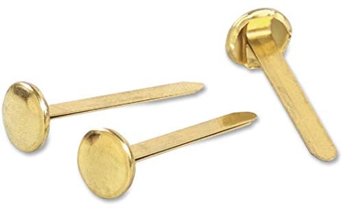 ACCO A7071506 Befestigungselemente aus massivem Messing, 3,8 cm Kapazität, 100 Stück