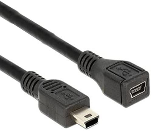 Delock Kabel USB 2.0 mini-B Verlängerung St/Bu 1m