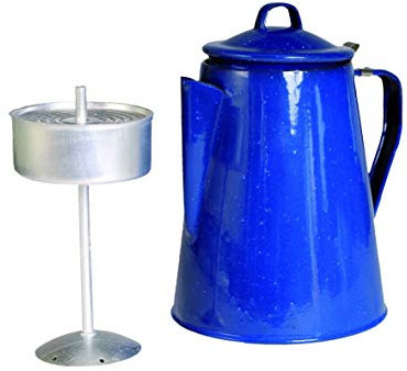 Mil-Tec Cafetière émaillée avec percolateur Capacité 8 tasses