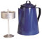 Mil-Tec Unisex – Erwachsene Emaille M.Percolator Kaffeekanne, Blau, Einheitsgröße