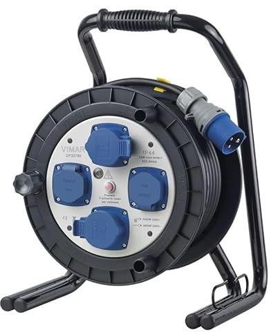 Avvolgicavo industriale 16A 4 uscite 15m