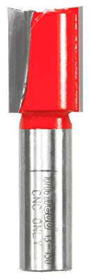 Freud 13-150 23/32 Zoll Durchmesser x 2,5 cm Höhe, Super Hook Straight Router Bit mit 1/2 Zoll Schaft nur für CNC