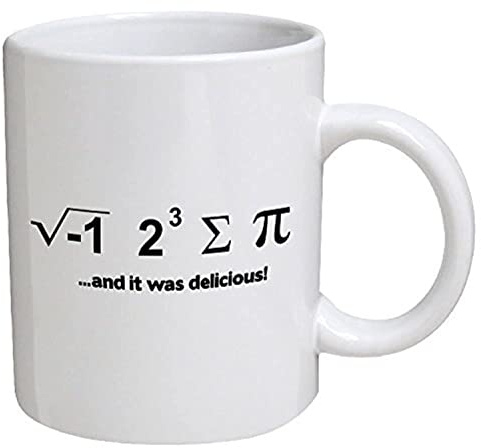 A Mug To Keep Tasse mit Aufschrift I Ate Some Pie... And It Was Delicious Math Geek, 325 ml