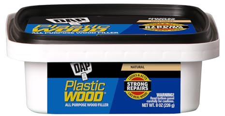 DAP Plastic Wood All Purpose Latex Wood Filler, Natural, 8 Oz (7079808135)