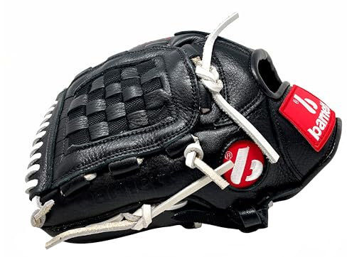 GL-120 RH schwarz Baseballhandschuh, Leder, Wettkampf, Infield, Baseball (Linke Hand Wurf)