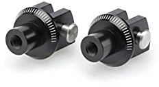 Puig 6455N Black Pilot Footpeg Adapter - Pair