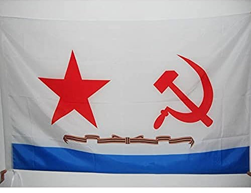 AZ FLAG Bandiera Forze NAVALI DELL'URSS 150x90cm - Bandiera NAVALE Comunista - Russia 90 x 150 cm Foro per Asta