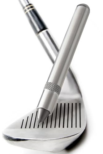nU Groove Sharpener Premium - Golf Club Groove Sharpener, Re-Grooving Tool and Cleaner for Wedges & Irons - Made in USA