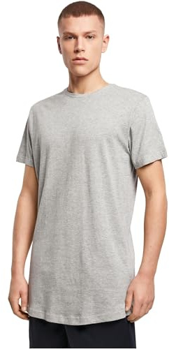 Build Your Brand Herren Shaped Long Tee T-Shirt, Größen S - 5XL