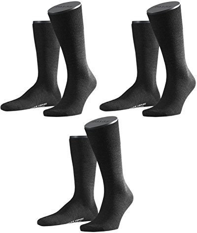 FALKE Herren Business Socken Airport, 3er Pack, Anthrazit Mel., Gr. 43-44