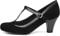 Lilley Vicky Womens Black Faux Suede Court Shoe - Size 3 UK - Black