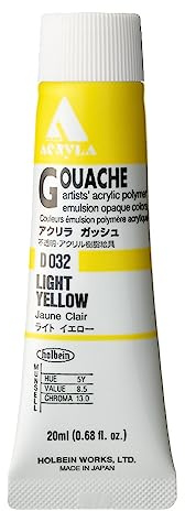 Holbein Acryla Gouache Light Yellow (A) 20ml
