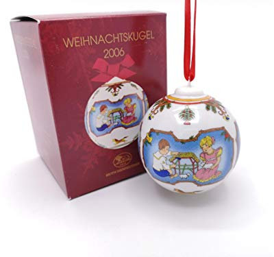 Hutschenreuther Weihnachtskugel 2006, Porzellankugel, Weihnachten