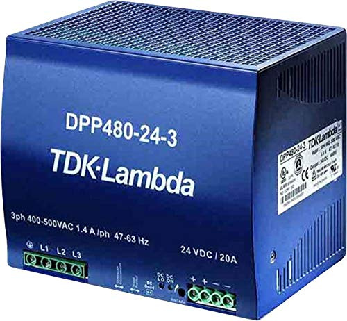 TDK-Lambda DPP480-24-3 Hutschienen-Netzteil (DIN-Rail) 24 V/DC 20A 480W Anzahl Ausgänge:1 x Inhalt 1St.