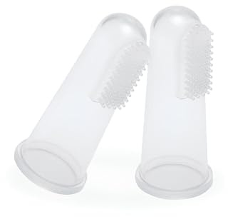 DBb Remond P'tits dita 2 spazzolini da denti, in Silicone, trasparente
