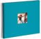 goldbuch 25 973 Spiralalbum mit Bildausschnitt, Bella Vista, Foto Album 35 x 30 x 1,5 cm - Spirale ⌀ 2,8 cm, Erinnerungsalbum aus Leinen, 40 schwarze Seiten, Fotobuch zum Selbstgestalten, Türkis