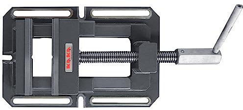 KAKA INDUSTRIAL Drill Press Vise,8-Inch Heavy-Duty Drill Press Vise, Low-Profile Cast Iron Milling Machine Vice for Precision Metalworking TSL-200