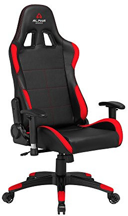 ALPHAGAMER - Alpha Gamer Vega Noir/Rouge Gaming Chair - AGVEGA-BK-R