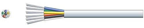MERCURY Economy Allarme/Cavo di Segnale - 6 Core TCCA Conduttore Bianco 100m