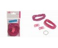 efco Sortiment Paracord Seil Starter Kit, Mischung aus Polyester, Fuchsia/Weiß/Blau, 2 mm x 2 m