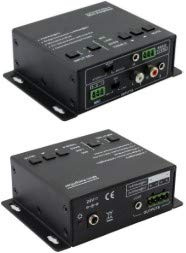 VivoLink Audio Amplifier 2x20W (Class-D), 2 line & 1 MIC, VL120004 ((Class-D), 2 line & 1 MIC inputs, 2x20w (1x40Watt 8 Ohm), Klass-D, Bottom, IR, RS232 Control)