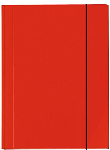 VELOFLEX 4442321 - Sammelmappe Velocolor, DIN A4, Eckspannermappe, Ordnungsmappe, Zeichenmappe, hellrot, 1 Stück