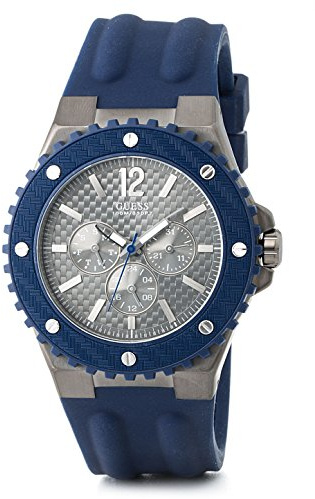 Guess Herren-Armbanduhr Analog Quarz Plastik W11619G2