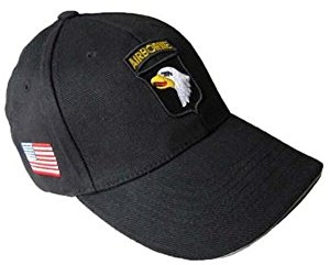 Epic Outdoor Baseballkappe, US 101st Airborne, Schwarz