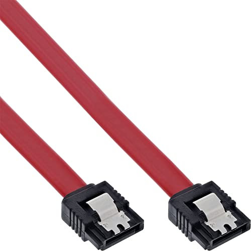 InLine SATA Anschlusskabel, mit Sicherheitslasche, 0, 3m