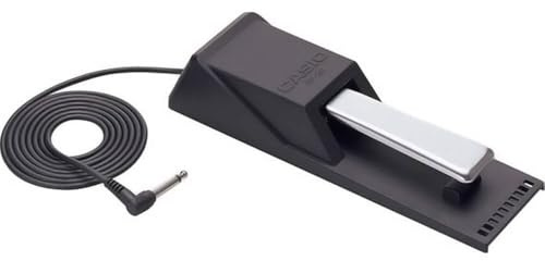 Casio SP-20 Upgraded Piano-Style Sustain Pedal, Black | Piano-style pedal with 1-year warranty for CTK-2000, CTK-2300 and digital pianos