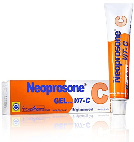 NEOPROSONE, Vitamin C Gel - 1 Fl oz / 30 ml - Aufhellendes Gel-Creme für Hals, Gesicht, Körper, Achseln, Hände - Für Frauen und Männer, mit Alpha-Arbutin