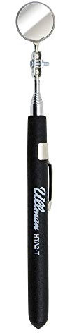 Ullman HTA-2T Pocket Telescopic Inspection Mirror with Cushion Grips, 7/8 Diameter, 5-5/16 to 27-1/8 Extended Handle Length