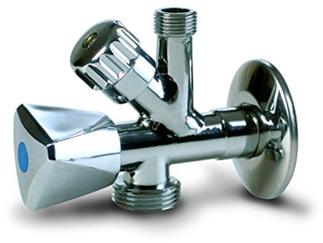 Anzapack 852078W - Llave Escuadra Y Grifo Para Lavadora 1/2 x 3/4 x 3/8