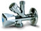 Anzapack 852078W - Llave Escuadra Y Grifo Para Lavadora 1/2 x 3/4 x 3/8