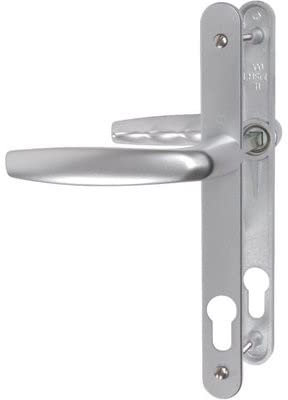 Hoppe et cie Ensemble de Porte-fenêtre Plaque étroite Atlanta 1530/300LMSGL HOPPE 195mm Argent F1 Clé i Entr.92 C.8-ép.68/77-3305037